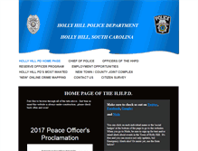 Tablet Screenshot of hollyhillpdsc.com